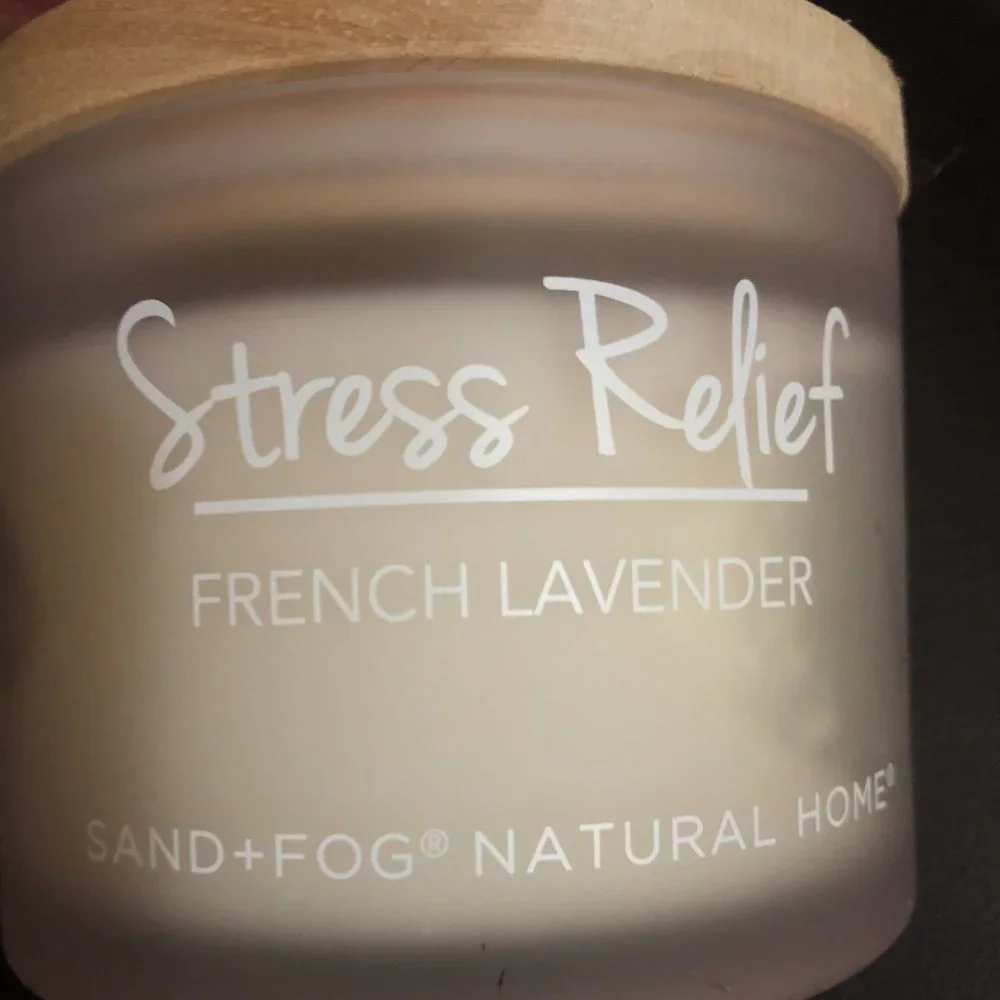 Stress Relief French Lavender 2-Wick Candle by Sand + Fog Natural Home
